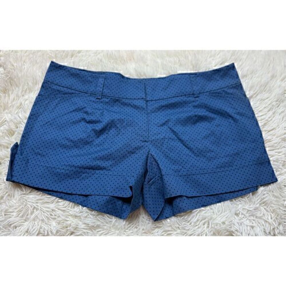 Juniors Charlotte Russe Blue & Black Polka Dot Shorts Size 11
